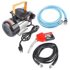 Self Priming 110VAC 16GPM Oil Transfer Pump Kit with Hose Pipe Nozzle 20-60L/Min