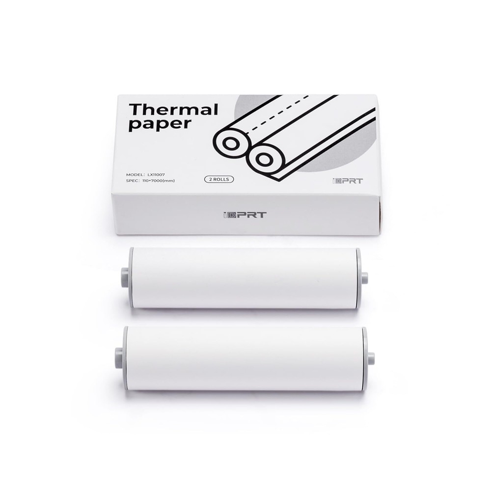 2 Rolls 4.3-inch 110mm Thermal Paper for HPRT MT810 M08F Portable Printers