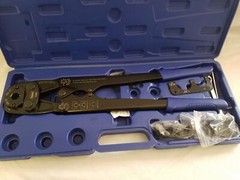 1 1/4″ Pex crimp Multi-Tool with 1/2″, 3/4″, 1″ Heads