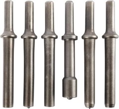 7Pcs Smoothing Pneumatic Air Rivet Hammer Tool with Spring Shank Chisel Bits Set