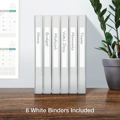 Oxford 3 Ring Binders, 0.5 inch ONE-Touch Easy Open D Rings, Durable Binders …