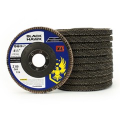 50 Pack 4.5″ x 7/8″ XL 80 Grit High Density Flap Discs Jumbo Grinding Wheels T29