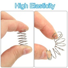 20 Pcs 304 Stainless Steel 0.3 mm Wire Dia x 2 mm OD x 10 mm L Spring