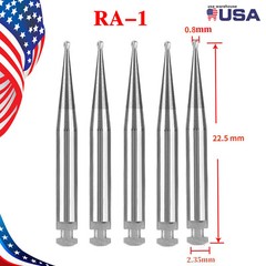 8 Types Dental Round Carbide Bur for Slow Speed Latch Type RA 1 – RA 8 Burs