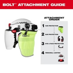 Milwaukee 48-73-1419 BOLT Eye Visor – Mirrored Dual Coat Lens