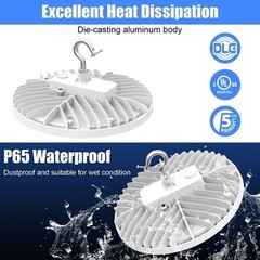 KUKUPPO 150W Led UFO High Bay Light Industrial Factory Warehouse LED Shop Light