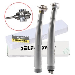SELF-POWER Dental High Speed LED E-generator Handpiece 4Holes 2Holes Turbine