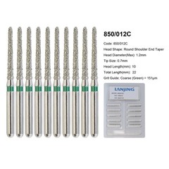 Dental Round Diamond Bur FG Pear Round End Taper Football Egg Barrel High Speed