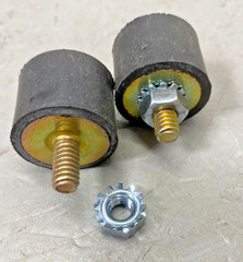(2 pieces) Vibration Isolator 1″OD, 3/4″Long Rubber Bushing, 1 3/4″ OAL, 1/4″x20
