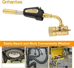 Durable MAPP Gas Turbo Torch with Rotatable Head – Perfect for HVAC and Plumbing
