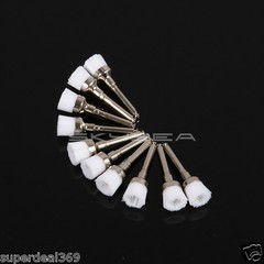 100PCS New Dental Polishing Polisher Prophy Cup Brush Nylon Latch Flat Type NO.1