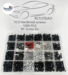 1000Pcs Universal RC Screw Kit Screws Assortment Set, Hardware Fasteners for Tra