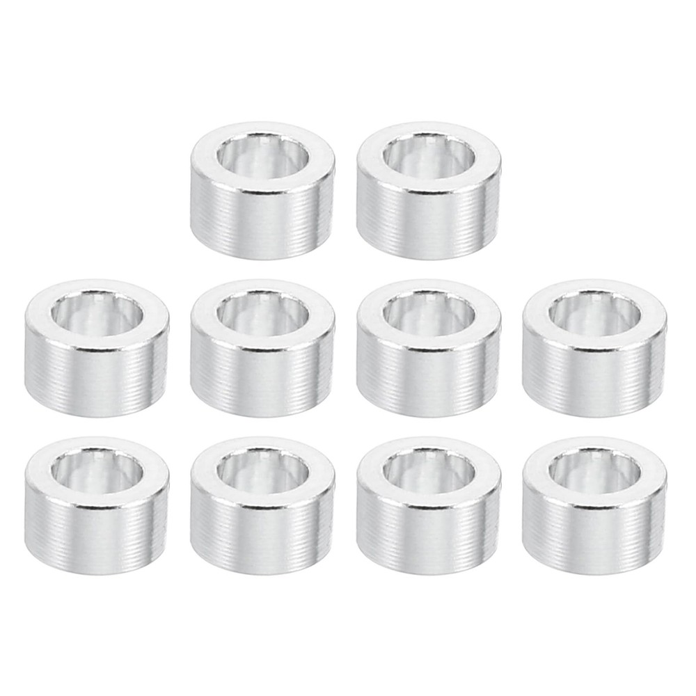 PATIKIL M3 Aluminum Spacers, 10 Pcs Metal Spacer Aluminum 3.1mm ID x 5mm OD x…
