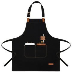 Chef Apron for Men Women with Pockets Adjustable Strap, Water Repellent Apron…