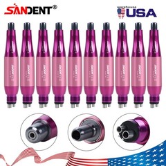 1-10 Dental Hygiene Prophy Handpiece Air Motor 4Holes 4:1 Nose Cone 360°Swivel