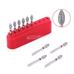 AZDENT Dental Diamond Burs Football/Fine #368-023F #379-023F Friction Grip