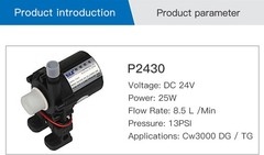 S&A 30W 50W 100W Water Pump P2430 P2450 For Industrial Chiller CW-5000 CW-3000