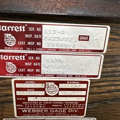 Vintage Starrett Webber 613A Model SS81A1X GR 3 Gage Block Set 95 Plus Pieces