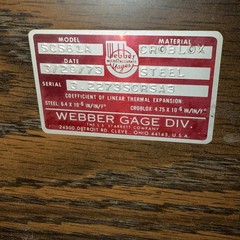 Vintage Starrett Webber Model SCS81A Grade 3-2 Gage Block Set 39 Pieces 4/29/73