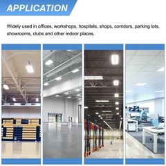 400W LED Linear High Bay Light, 60000LM Commercial Shop Lighting Fixture 5000K