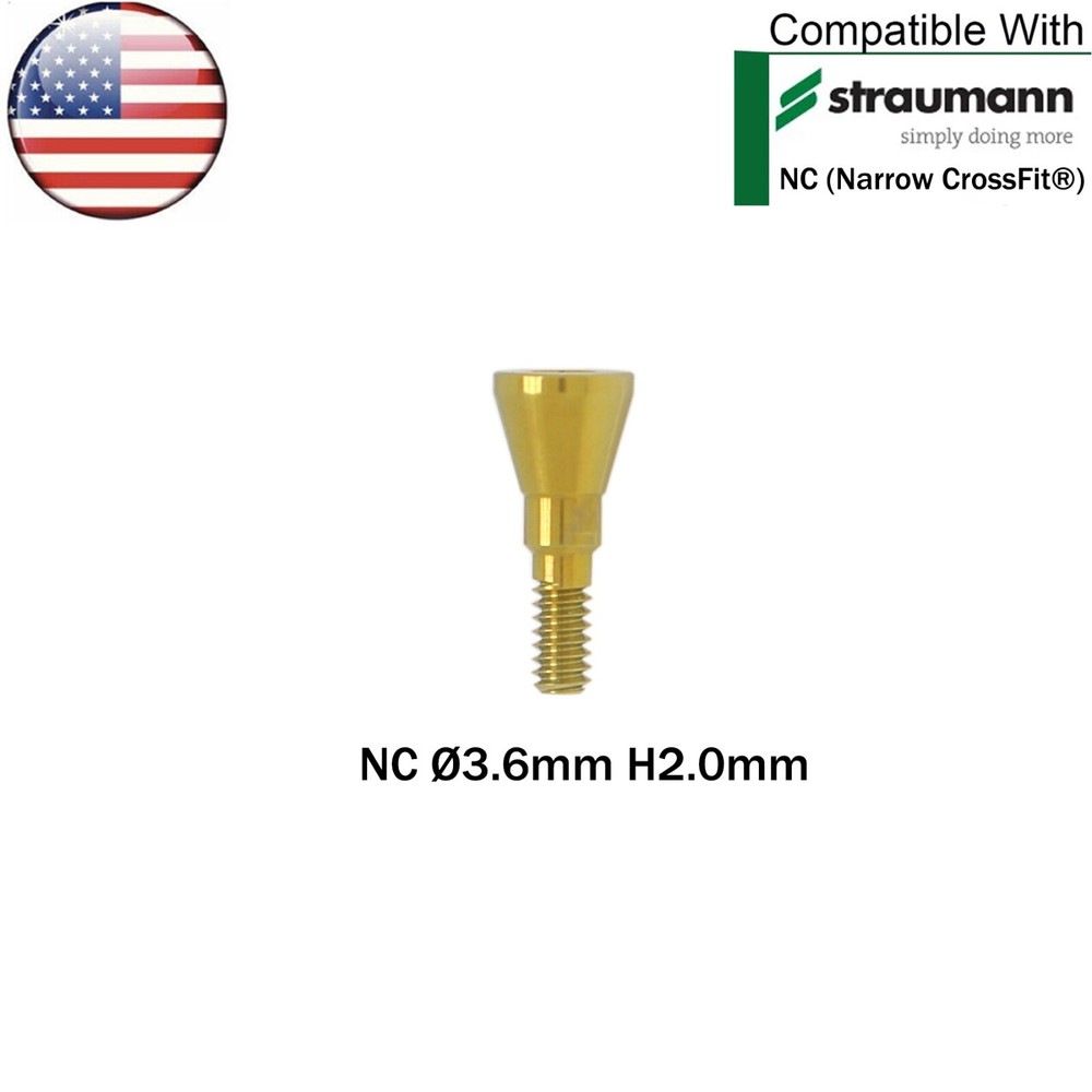 US 5Pcs Dental Healing Abutment Closure Cover Cap Screws Fit ITI Straumann NC/RC