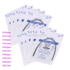 Dental Orthodontic Super Elastic Niti Arch Wire Round 012-020 UPPER LOWER AZDENT