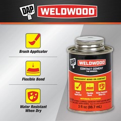 DAP Weldwood 3 oz Tan Original Contact Cement Adhesive Can