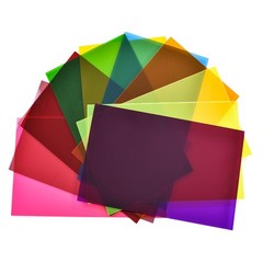 10 PCS & 10 colors Transparent Acrylic Sheets 1/8 Thick 8 x 12 Inch