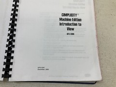 GE Fanuc GFS-339C Cimplicity Technical Training Manual GFS339C