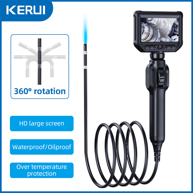 1080P HD LED Handheld Industrial Endoscope 8mm Borescope Inspection Snake Camera