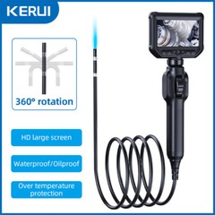 1080P HD LED Handheld Industrial Endoscope 8mm Borescope Inspection Snake Camera