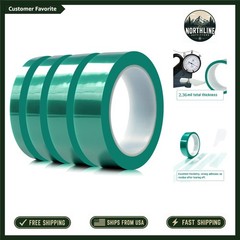 Powder Coating Tape Kit: 4 Rolls of Waterproof PET Adhesive, 36 Yards