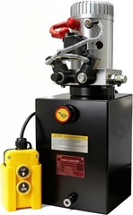 15 Quart 12V DC Double Acting Hydraulic Pump Power Unit (Steel) for Dump Trailer