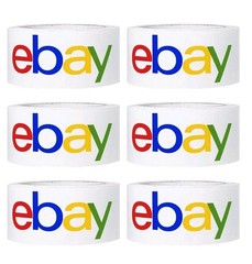 Ebay Packaging Tape – Color Logo Pack of 12 Rolls 2inches X 75 Yards