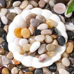 SIDONG 5 LB Mixed River Rocks, 0.3-0.5 Inches High Polished Pebbles for Indoo…