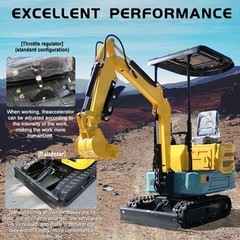 Virginia Local Pick up 1 Ton Mini Excavator 13.5HP Mini Digger Crawler USA Stock