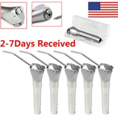 1-5Pcs Dental 3 Way Air Water Spray Triple Syringe Handpiece w/ 2 Nozzles Tips