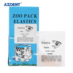 5000pcs Orthodontic Dental Elastics Band Animal images Fox Rabbit Squirrel