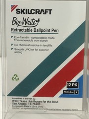 New Skilcraft Retractable Ballpoint Pens 12-PACK Black Ink Medium Point