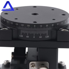 XYZR 4 Axis Linear Stage Manual Trimming Platform Displacement Table 60mm×60mm