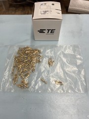 TE CONNECTIVITY 51565-1 CONTACT SOCKET 16 COAX GOLD COMMERCIAL CRIMP -BOX OF 100