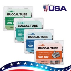 AZDENT Dental Orthodontic Buccal Tube 1st 2nd Molar Roth/MBT 018/022 Bondable US