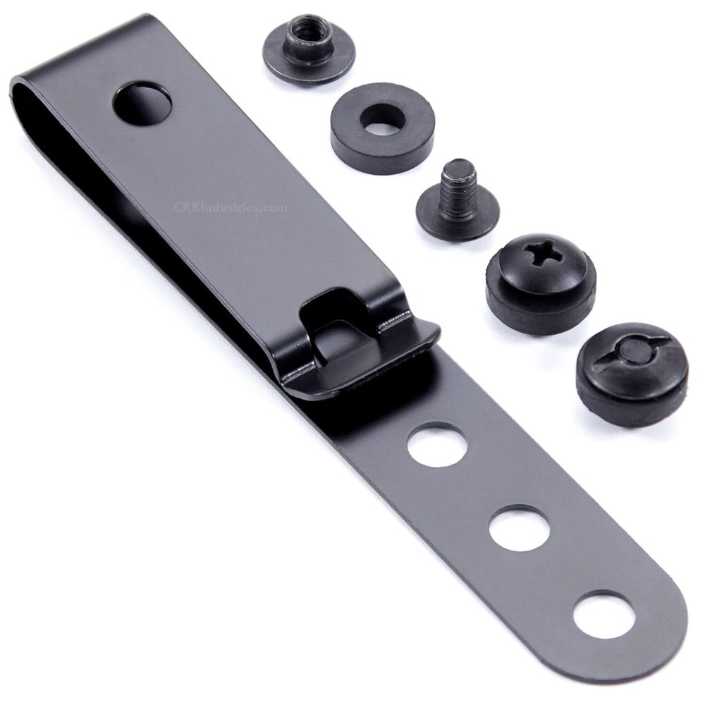 HolsterSmith Universal Metal Belt Clip for Holster Making – (Model 5) – (3-Ho…