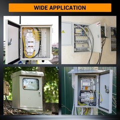 16″x16″x8″ Outdoor Waterproof Electrical Box,IP66, Lockable, Rust-Resistant