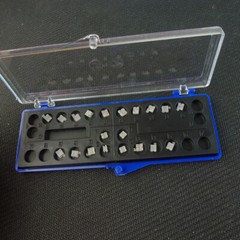 1/10PK Dental Brackets Orthodontic Ceramic Braces Clear MBT Roth 022 Hooks 3/345