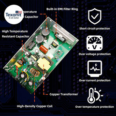 New Version Converter, 110V AC to 12V DC Converter Power Supply 12V 600W 50A DC