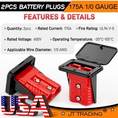 175A/50A Battery Quick Connect Wire Harness Plug Disconnect Winch Connector Kit