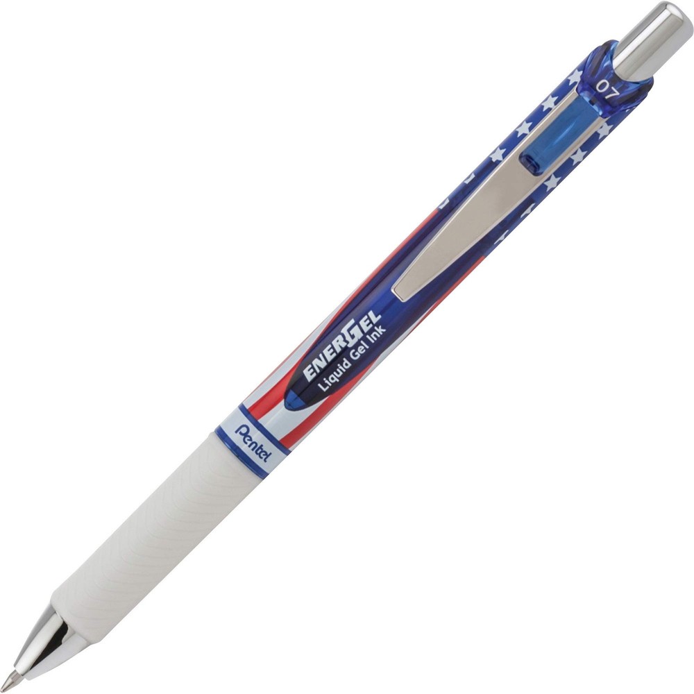 Pentel ENER GEL RTX Stars and Stripes 0.7mm Gel Pens 2 Pack Patriotic Design