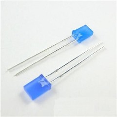 20Pcs Emitting Diode Blue Light 2X5X7MM Rectangle Led Blue Color Ic New fv