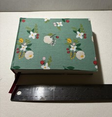 Handmade Flower Fabric – Arches Sketchbook Blank Book – 6.5 in. x 5 in.
